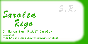 sarolta rigo business card